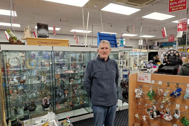 Jim Collins launched the Present Shop with his partner Astrid, and it is outlasted all but one of the big chain stores (Pic: Fife Free Press)