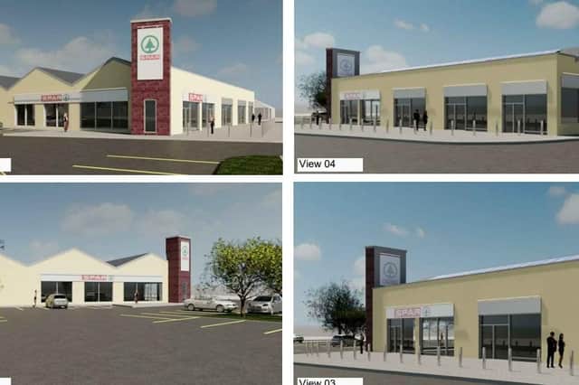 Architect drawings of proposed new Spar store on Rosslyn Street, Kirkcaldy. The retailer closed its nearby outlet in St Clair Street in 2018