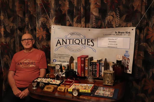 Julian Brook, aka Collectable Jules, is hosting the last antique, retro and collectables fair in Kirkcaldy for 2023.  (Pic: submitted)