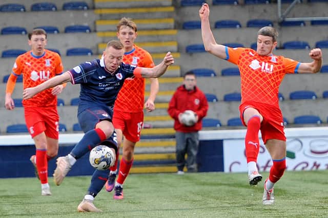 Scott Brown in action for Raith Rovers during their 3-2 loss at home at Kirkcaldy's Stark's Park on Saturday to Inverness Caledonian Thistle (Pic: Fife Photo Agency)