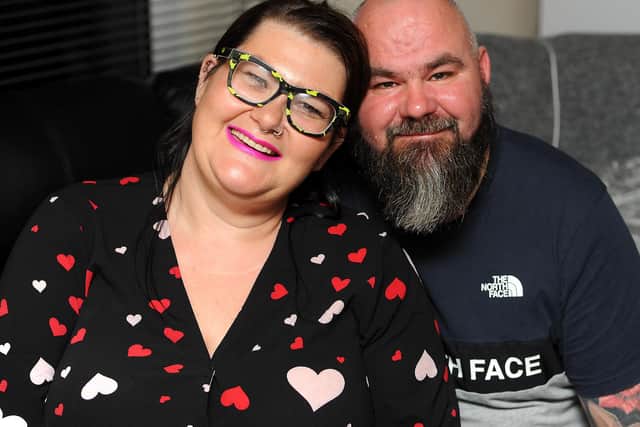Michelle Gerrard and Stephen Meldrum, who will be getting married in the Mercat Shopping Centre this Saturday after winning a competition. Pic: Fife Photo Agency