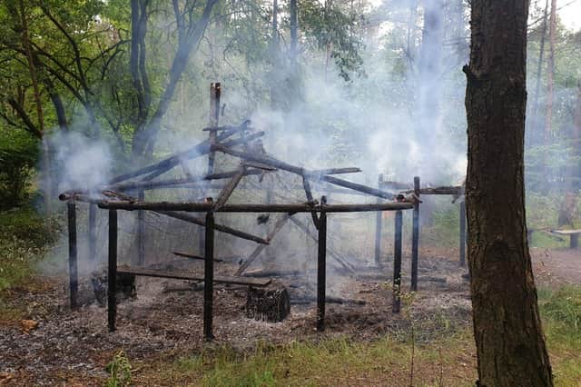 The roundhouse was destroyed by the fire (Pic: The Outdoor Education Team)