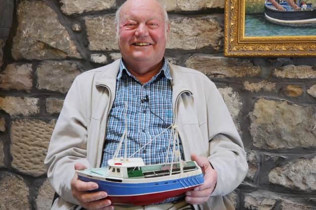 David Tod with one of his model boats