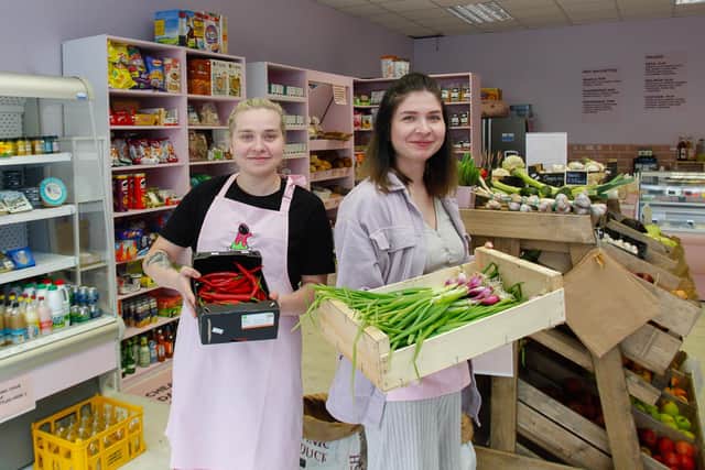 Sisters Paulina (pictured on the left) and Wiktoria Plota at their new shop, Planet Organica at 65 High St, Kirkcaldy. Pic: Scott Louden.