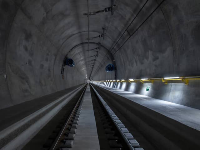 The Ceneri Base tunnel in Switzerland, which opened in September, is of a similar length to the proposed Forth tunnel. Picture: AlpTransit Gotthard Ltd