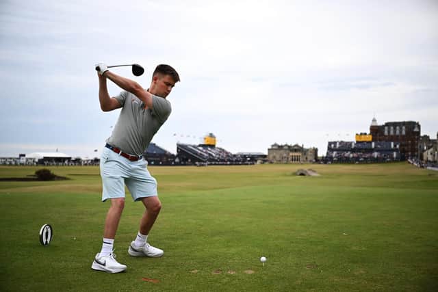 World No 1 Kipp Popert from England tees off at the 18th in the Celebration of Champions ahead of The 150th Open in St Andrews (Pic: Stuart Franklin/R&A/R&A via Getty Images)