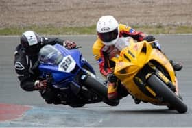 Bob Grant (right) pictured competing in recent event at Knockhill (Pics by Vicky Grant/Bob Mackenzie)