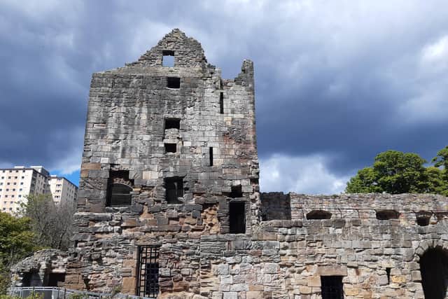 Ravenscraig Castle in Kirkcaldy is being damaged by vandals who are congregating at the historic site at night. PIC: Allan Crow