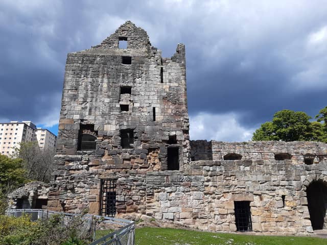 Ravenscraig Castle in Kirkcaldy is being damaged by vandals who are congregating at the historic site at night. PIC: Allan Crow