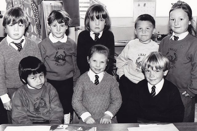 The P1 class from 1994 at Crail Primary School