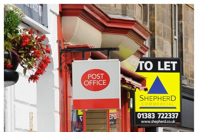 Locals have voiced concerns over the future of Burntisland Post Office following the resignation of the postmaster. The post office is housed within Murdoch's retail store in the High Street. Pic: George McLuskie Photography.