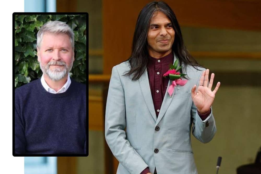 Dr Arthur Bernhoff (inset) defeated candidates including MSP Dr Q Manivannan  | Pic Mitchell/Getty Images
