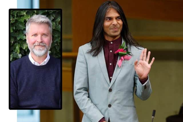 Dr Arthur Bernhoff (inset) defeated candidates including MSP Dr Q Manivannan | Pic Mitchell/Getty Images