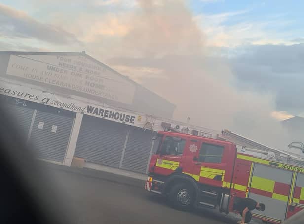 Firefighters at the scene of the blaze (Pic: Home Treasures Ltd)