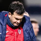 A dejected-looking Ian Murray is pictured after last Friday night's 1-0 home SPFL Trust Trophy semi-final defeat to Airdrieonians (Pic by Ross Parker/SNS Group)