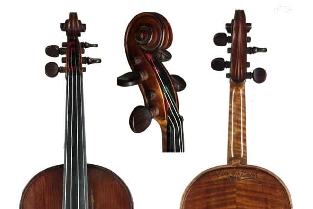 Robert Dunsire's violin | Pic David Rattray