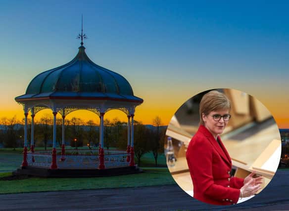 Nicola Sturgeon announced a full lockdown for Scotland today (main photo Getty Images)