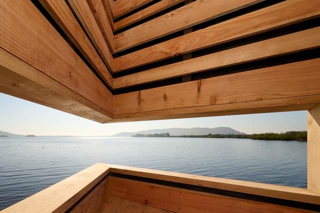 The Phoenix Hide offers stunning views down the length of Loch Leven