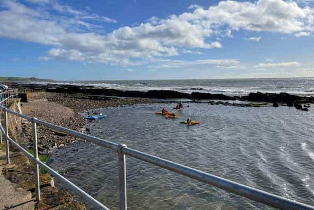 The sauna could be sited next to the tidal pool in Cellardyke (Pic: Progress Planning Consultancy)