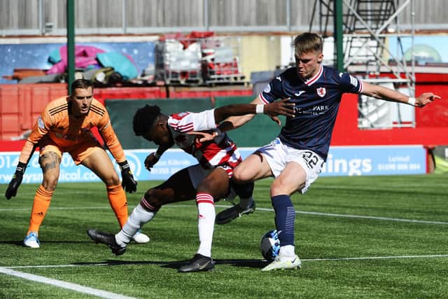Ethan Ross admits that he doesn't know what his future looks like heading into the summer with his Raith Rovers contract up when he returns from Falkirk (Photo: Alan Murray)