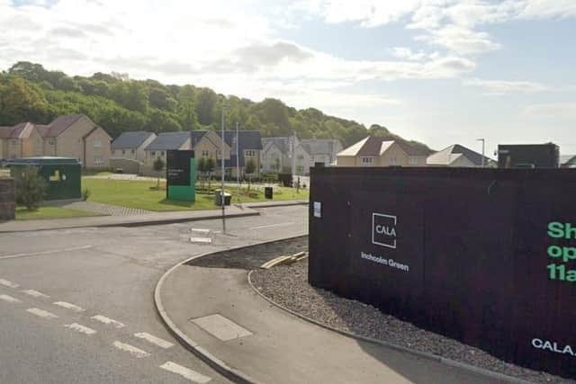 The entrance to the new development in Aberdour (Pic: Google Maps)