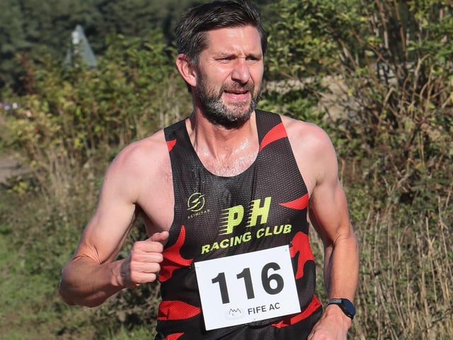 Stuart Meiklejohn was 27th in 17:35 at Fife Athletic Club’s 2026 Giffordtown 5K near Ladybank on Sunday (Photo: Pete Bracegirdle)
