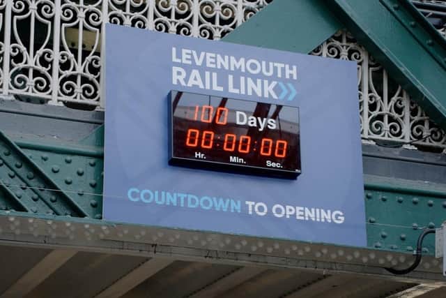 The countdown clock at Waverley Station in Edinburgh (Pic: Network Rail)