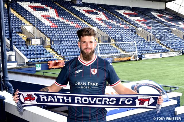 John Frederiksen pictured after joining Raith Rovers (Pic by Tony Fimister)