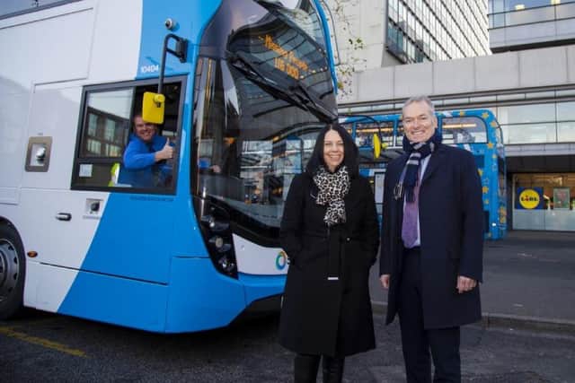 Jo Youle, Missing People Chief Executive and Martin Griffiths, Stagecoach Chief Executive