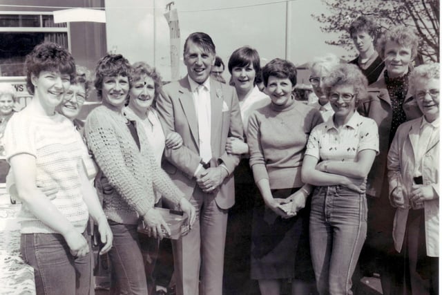 Scottish entertainer, Rikki Fulton opening a fete in Kirkcaldy in the early 1980s (Pic: Ian Rice)
