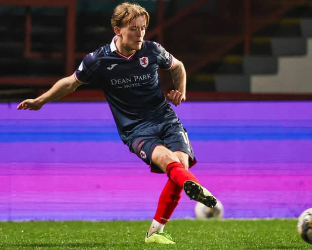 Kyle Turner has made 13 Raith Rovers appearances since joining on loan from Ross County in January (Pic Ross MacDonald/SNS Group)
