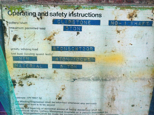The nature of mining meant that health and safety warnings were everywhere.
Signage is being preserved as much as possible by developers