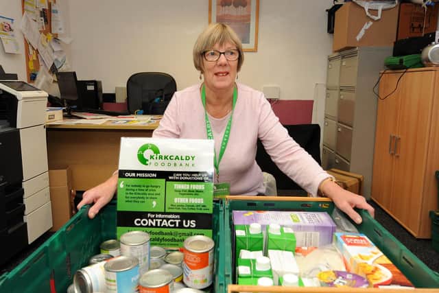 Joyce said that demand is increasing at the foodbank. Pic: Fife Photo Agency.