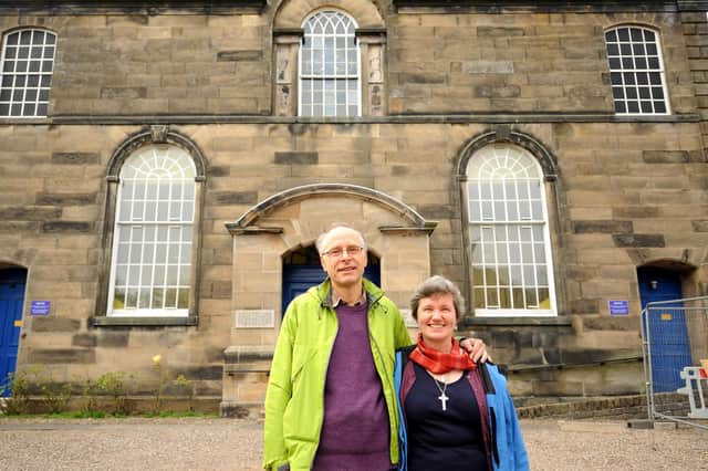 Rev Catriona Morrison and Rev Marc Prowe who will give their final sermons at Auchtertool Kirk and Linktown Church on Sunday. Pic: Fife Photo Agency.