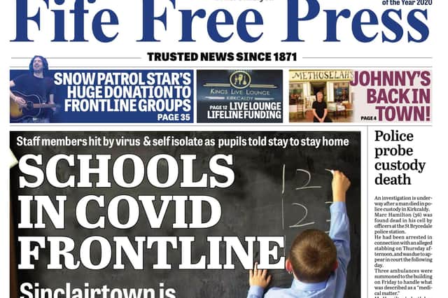 Fife Free Press front page