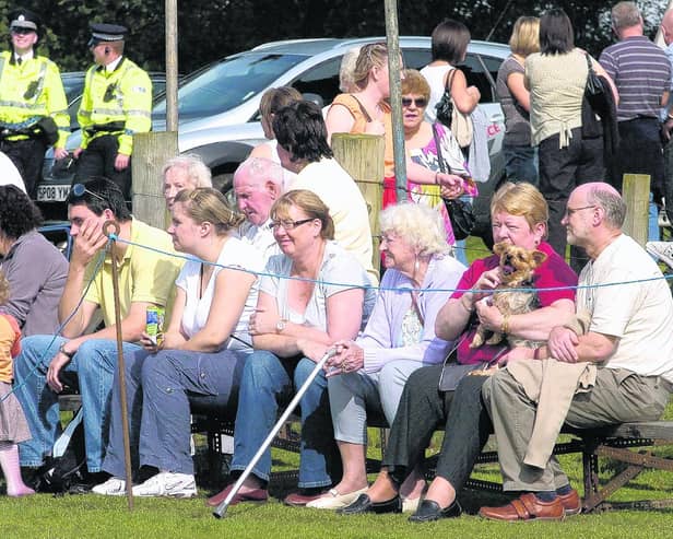 Crowds watching the Games in 2008.