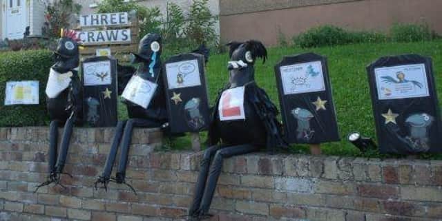 Three Craws won the family category in the 2023 Kinghorn Scarecrow Trail competition.  (pic: submitted)
