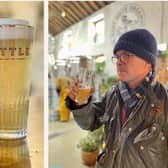 Head gardener, Logie Cassells samples the new ale