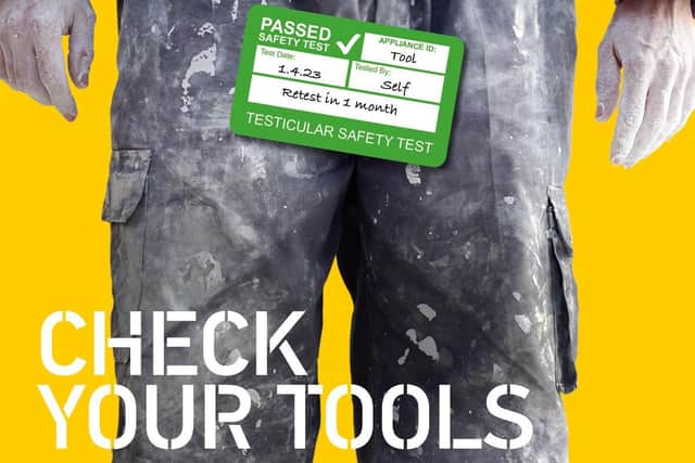The Check Your Tools campaign aims to promote testicular cancer self-examination