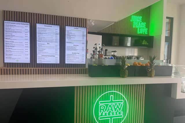 Thew new juice bar at Kirkcaldy Leisure Centre (Pic: Submitted)