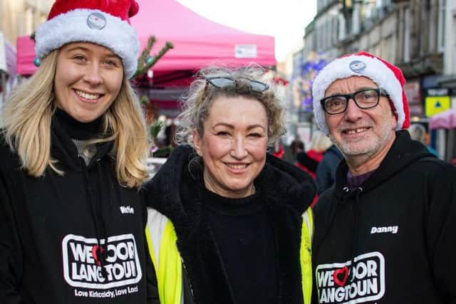 In December, the company joined up with Artisan Fridays to create Kirkcaldy’s first Christmas Market on its own dedicated plaza closed to traffic on the High Street. Pictured are Danny, Katie and Louise Canny of Artisan Fridays.