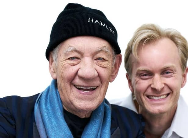 The two Hamlets, Ian McKellen and Johan Christiansen appear together at the Edinburgh Fringe   Pic: Devin De Vil