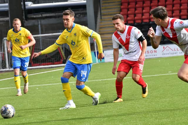 Josh Mullin in action for Raith Rovers during Saturday's 1-0 loss at Airdrieonians (Pic Eddie Doig)