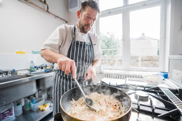 Community Chef, Iain McLellan who will be delivering online cooking demos as part of the workshops. Pic: Hubbub.