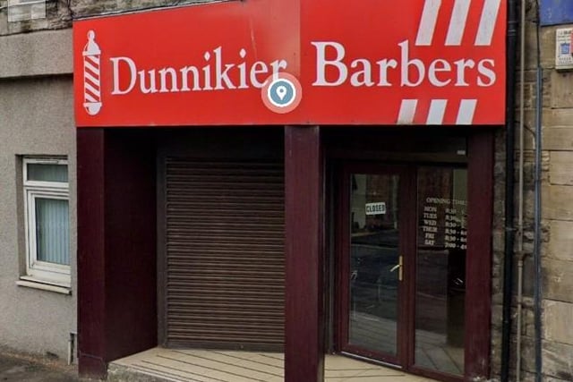 Dunniker Barbers,
Dunnikier Road,  Kirkcaldy.
Long established, popular business in town.