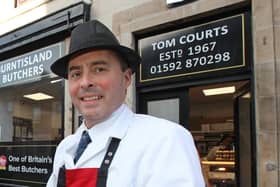 Tom Courts, Burntisland butcher, explained all about haggis at the virtual Burns night celebration.