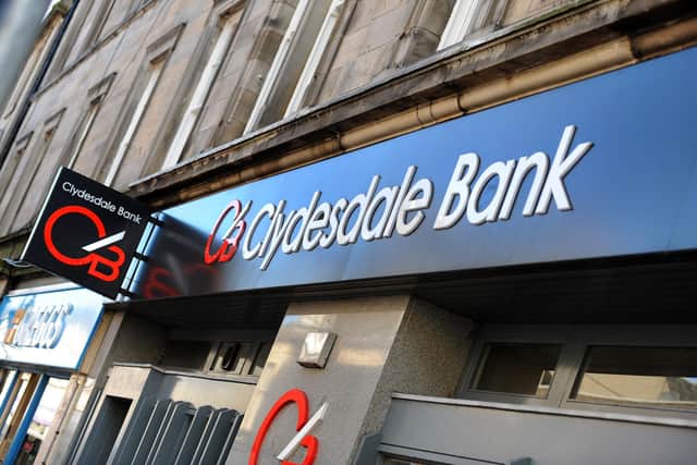 Clydesdale Bank, High Street, Kirkcaldy - the branch closed its doors several years ago.