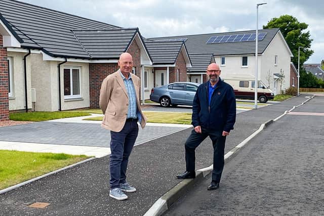 Andrew Saunders and Bill Banks at Hugh Place in Lochgelly.