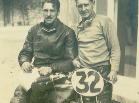 From left: JK Swanston and Kirkcaldy team mate Jack Blyth pictured at Cunningham's Camp on the Isle of Man in 1935. Pic: Kirkcaldy & District Motor Club.