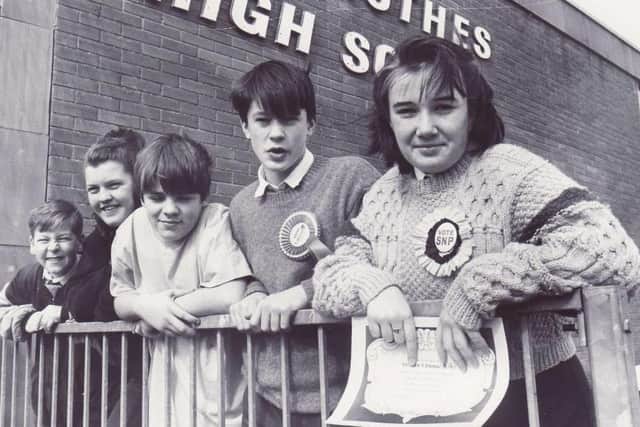 Glenrothes High School mock elections April 1992